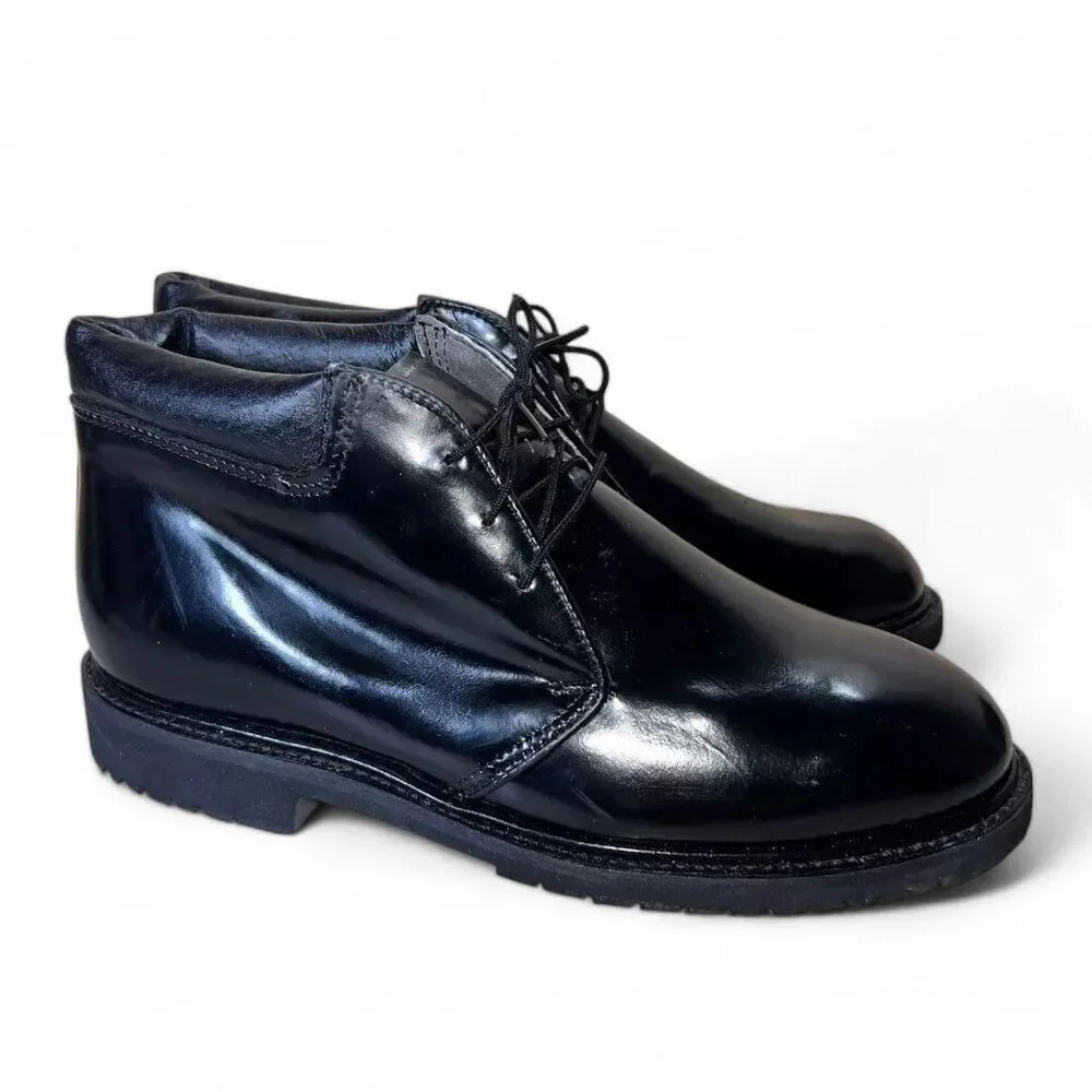 Thorogood Uniform Classic‎ Style Leather Polishable Boots Black Men's 7.5 EE